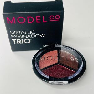 Model Co Metallic Eyeshadow Trio Palette Mykonos Warm Neutrals 3g .1oz New NIB